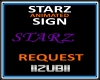 STARZ  Wall Name Sign