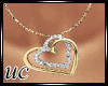 gold hearts necklace