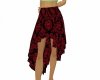 EG Red Floral Skirt