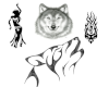 tribal wolf tattoos