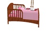 pink toddler bed