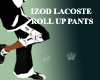 LACOSTE ROLL UP PANTS