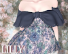 frilly top navy