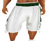 Green & white shorts 