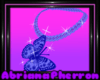 GlitterFly Necklace Blue