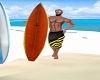 Black & Yellow swimshort