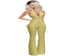 Yellow Gingham Pantsuit