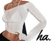 ha. Sexy White Sheer Top