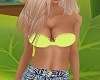 Hot Yellow Bikini Bra