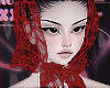 Lace scarf red