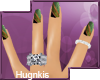 [xo] Glitter Nail Green