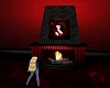 Crimson Night Fireplace