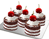 Cafe -cherry mini cakes
