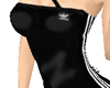 sporty mini black dress