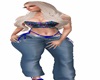 cross baggy jeans