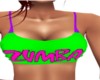 Zumba top green