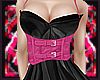 Hot Pink buckled corset