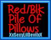 (K) Blk/Red Chill Pillow