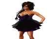 Purple N Black Dress