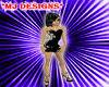 MJ* Black Flowered