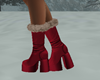boots winter red