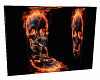 background fire skull