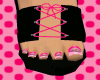 black & Pink corset shoe