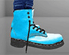 Teal Combat Boots / Work Boots 3 (M)