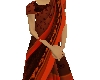 Brown sari