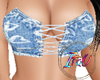 Denim Hearts Top