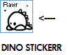 Dino [rawr] stickerr