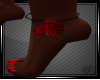 G❤ RedBlackRose Anklet