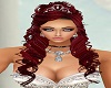 Red Wedding w/ tiara