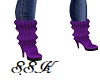 Purple Leg Warmer boots