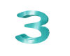 Chrome Number 3 in Teal