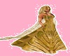 golden dress w/cape