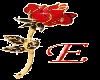 sticker rose "E"