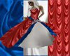 Red, White & Blue Gown