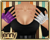*J Mixed Gloves Prpl/Wht