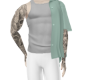 pastel green shirt