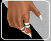 White Nails & Ring