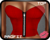 $$.Bustier;Red
