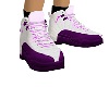 Purple&white shoes