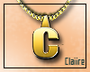 C|Letter C Gold Chain
