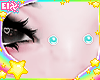 . cyan bridge piercing