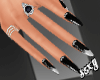 (X)black nails