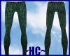 (HC) Teal Zebra Jeans