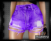 xMx:Ripped Purple Shorts