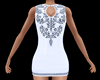 White Floral Short Dress