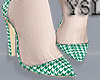 [YSL] Rossi Green Heels